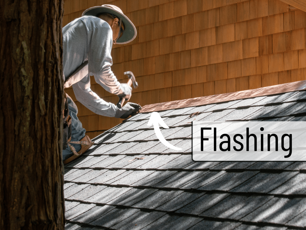 flashing on a roof replacement helps longevity