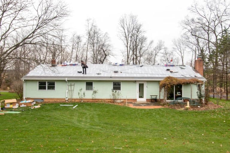 green house having roof replaced