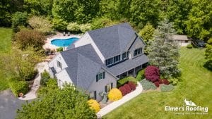 large home with a new roof