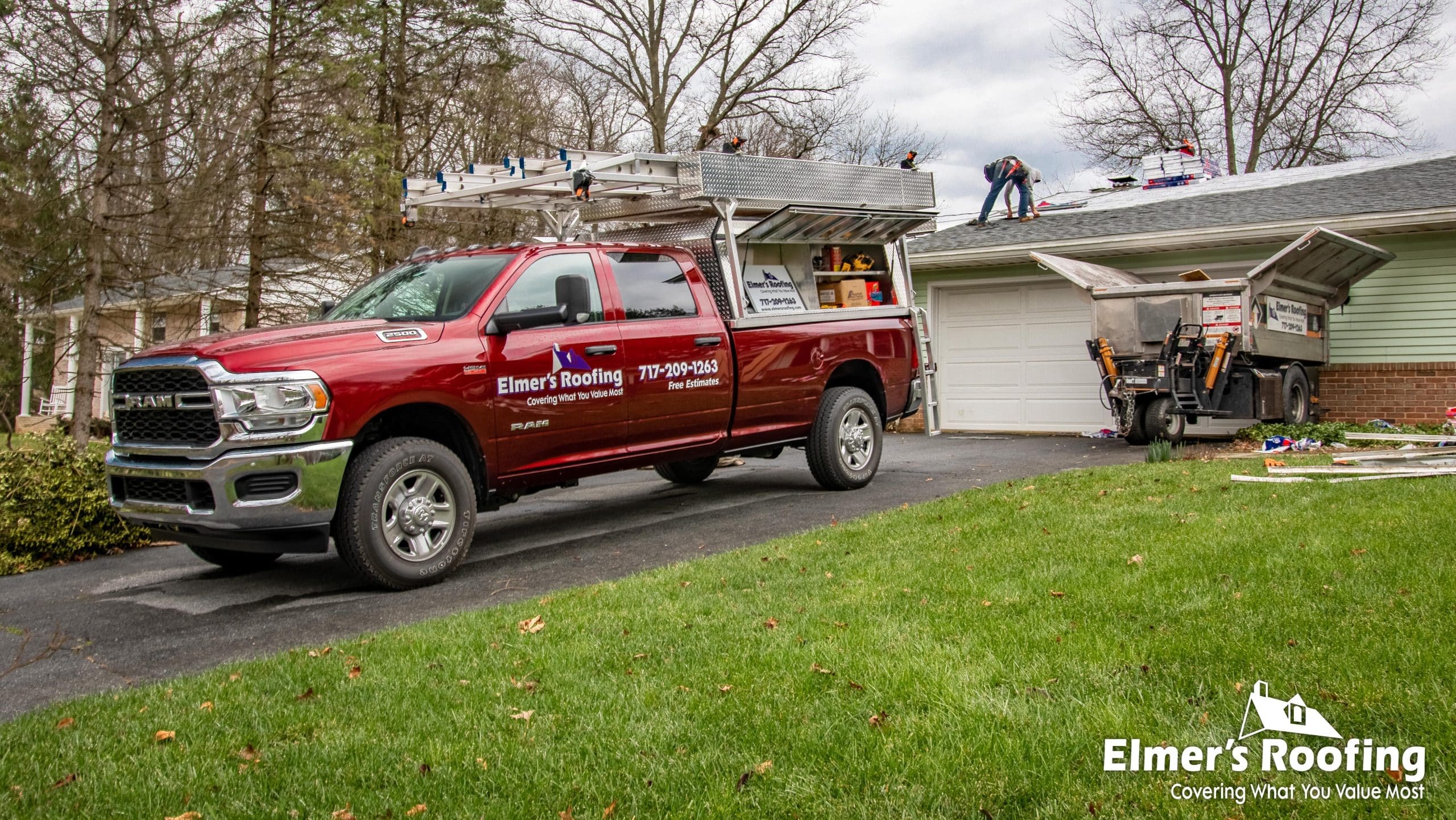 residential roofer, residential roofing company hard at work